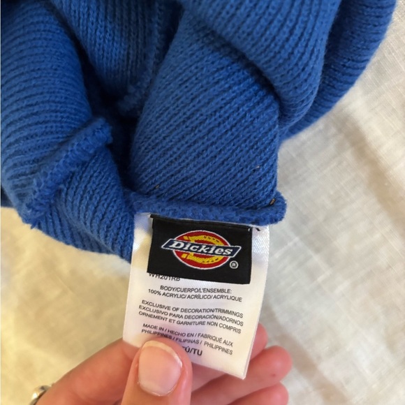 Dickies Blue Beanie Hat - Picture 3 of 3